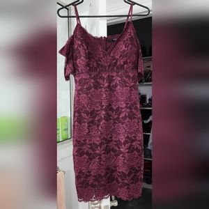 Maroon Small Guess Mini Dress